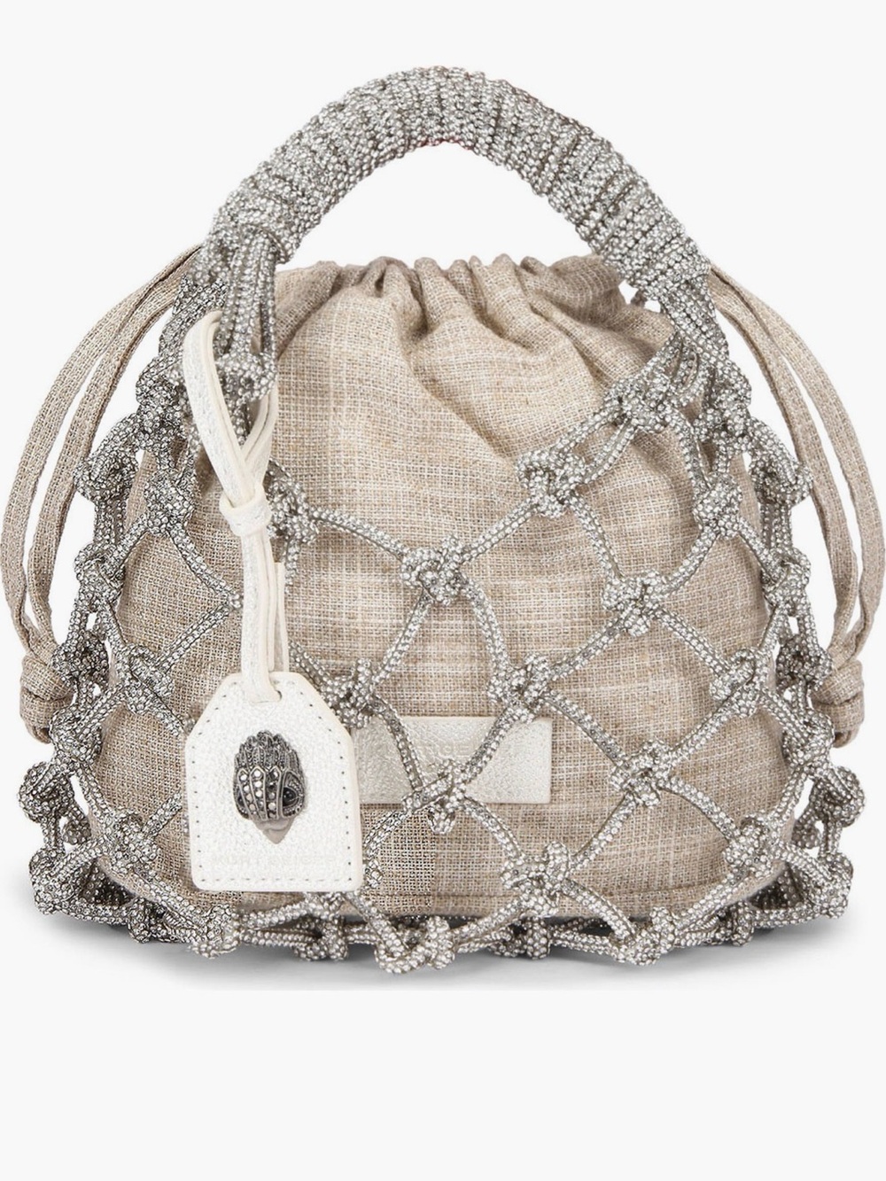 Kurt Geiger London SMALL MACRAME CRYSTAL BAG. Opened but never worn
